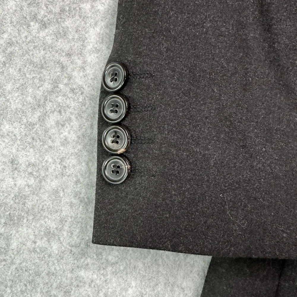 Hugo Boss Flynn Vegas Mens Wool Blend Suit Jacket Size 50 Pants Charcoal Formal